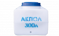 Прямоугольная пластиковая емкость 300 литров для воды белая