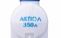 Бочка пластиковая горизонтальная 350 литров для воды белая