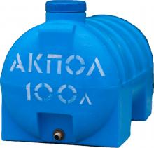 Бочка пластиковая горизонтальная 100 литров АКПОЛ