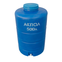 Вертикальный пластиковый бак для воды АКПОЛ 500 литров синий Вертикальный пластиковый бак для воды АКПОЛ 500 литров синий