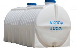 Бочка пластиковая горизонтальная для воды 5000 литров Бочка пластиковая горизонтальная для воды 5000 литров